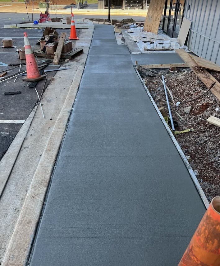 ADA-compliant commercial sidewalk in McKinney